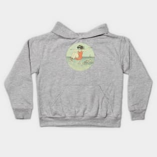 Vintage Beach Scene Kids Hoodie